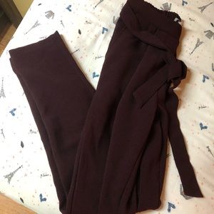 Charlotte Russe Vampire Red Burgundy Trousers